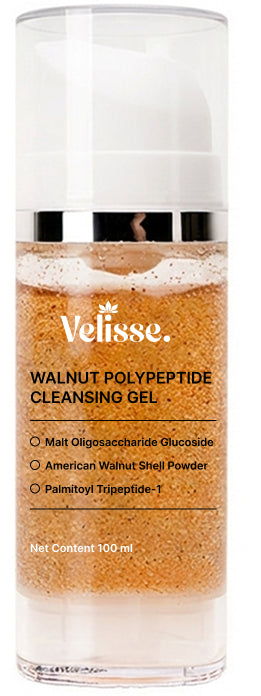 Walnut Polypeptide Cleansing Gel - Gentle Exfoliating & Nourishing Facial Cleanser