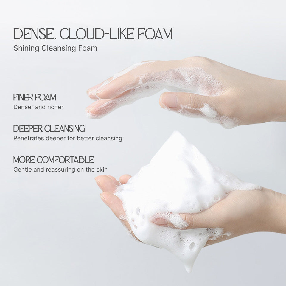 Hydrating Oil-Control Shining Skin Cleansing Foam - Deep-Pore Mousse Cleanser