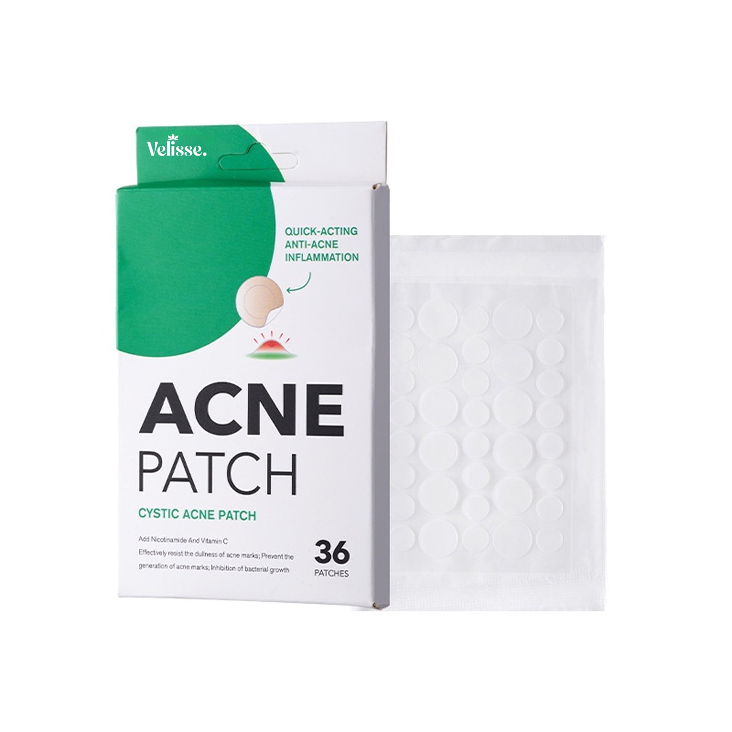 Velisse Blemish Care Hydrocolloid Spot Cover Patches (36–48 Patches)