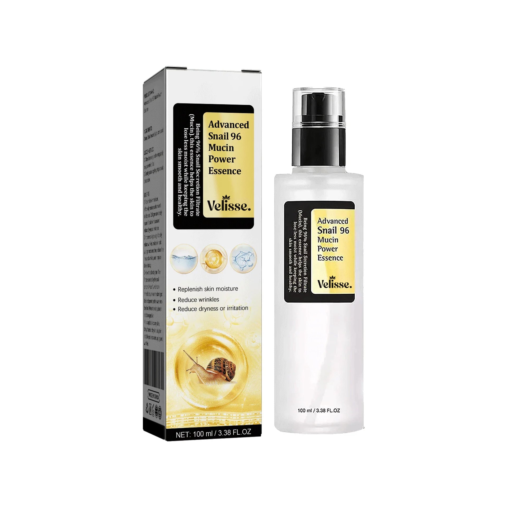 Advanced Radiance Snail 96% Mucin Essence Serum - Velisse -