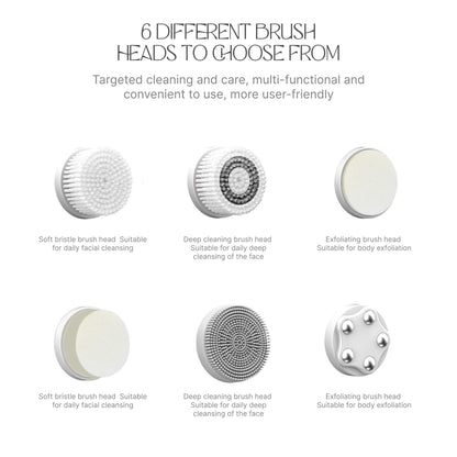 Electric Facial Cleansing Brush - Deep Clean Silicone Beauty Instrument - Velisse -