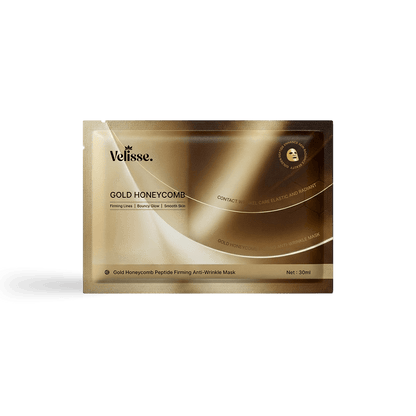 Gold Honeycomb Carnosine Firming & Wrinkle Smoothing Mask - 24K Luxe Elasticity & Radiance Care (30ml × 5 pcs) - Velisse -
