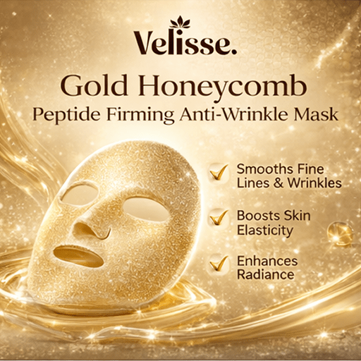 Gold Honeycomb Carnosine Firming & Wrinkle Smoothing Mask - 24K Luxe Elasticity & Radiance Care (30ml × 5 pcs) - Velisse -