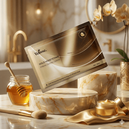 Gold Honeycomb Carnosine Firming & Wrinkle Smoothing Mask - 24K Luxe Elasticity & Radiance Care (30ml × 5 pcs) - Velisse -