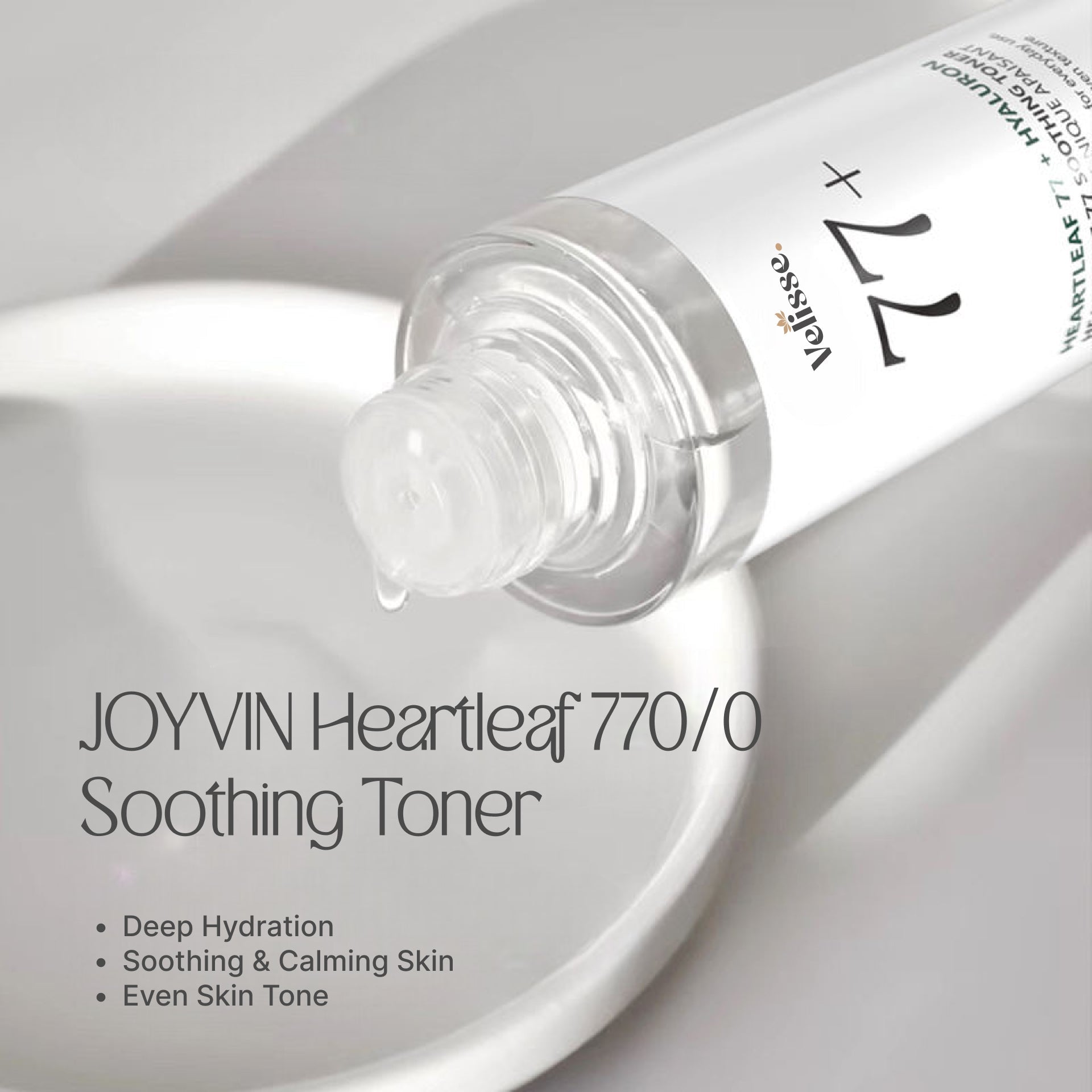 Heartleaf 77 Hyaluron Hydrating Facial Toner (250ml) - Velisse -