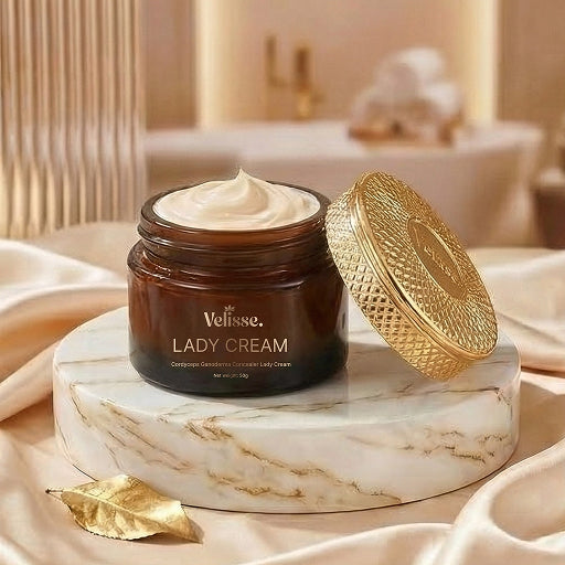 Cordyceps Ganoderma Concealer Lady Cream - Tone-Up Moisturizer with Natural Coverage (50 g)