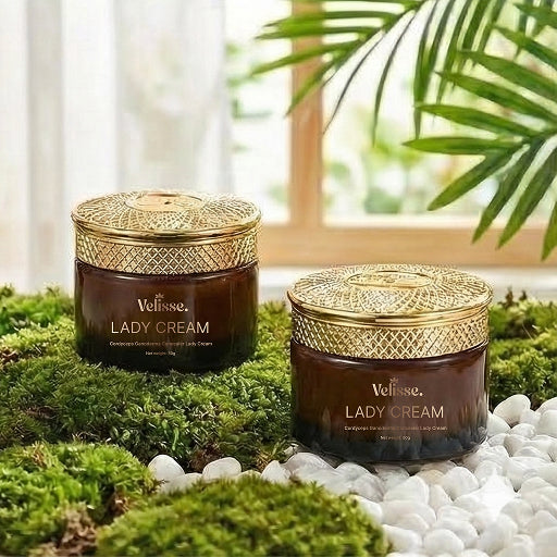 Cordyceps Ganoderma Concealer Lady Cream - Tone-Up Moisturizer with Natural Coverage (50 g)