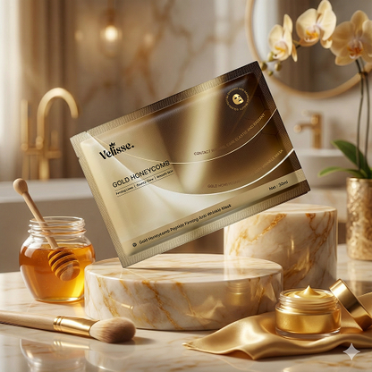Gold Honeycomb Carnosine Firming & Wrinkle Smoothing Mask - 24K Luxe Elasticity & Radiance Care (30ml × 5 pcs)
