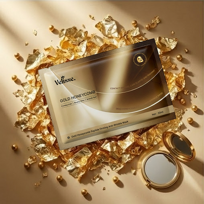 Gold Honeycomb Carnosine Firming & Wrinkle Smoothing Mask - 24K Luxe Elasticity & Radiance Care (30ml × 5 pcs)