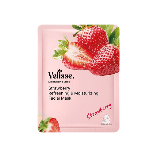 Refreshing & Fruity Moisturizing Facial Mask (5 pcs) (Fruity, Floral & Botanical Series) - Velisse -