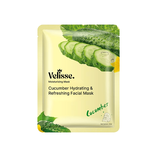 Refreshing & Fruity Moisturizing Facial Mask (5 pcs) (Fruity, Floral & Botanical Series) - Velisse -