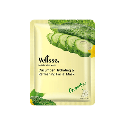 Refreshing & Fruity Moisturizing Facial Mask (5 pcs) (Fruity, Floral & Botanical Series) - Velisse -
