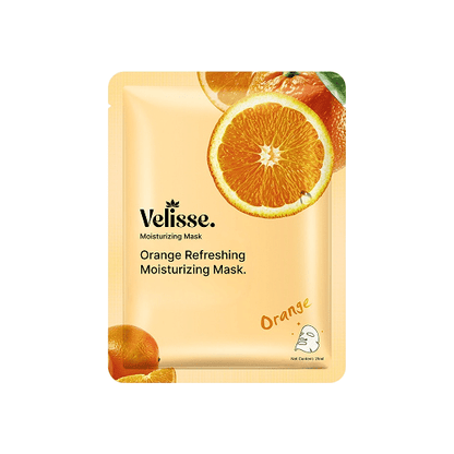 Refreshing & Fruity Moisturizing Facial Mask (5 pcs) (Fruity, Floral & Botanical Series) - Velisse -