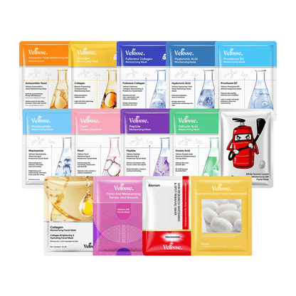Softening & Moisturizing Facial Mask (5 pcs) (Clinical / Active Care Series) - Velisse -