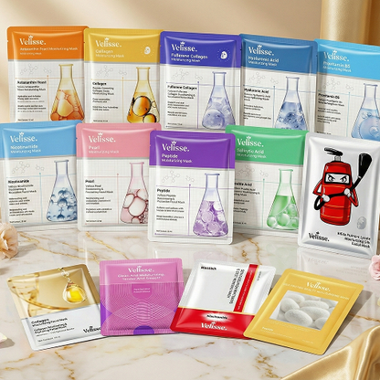 Softening & Moisturizing Facial Mask (5 pcs) (Clinical / Active Care Series) - Velisse -