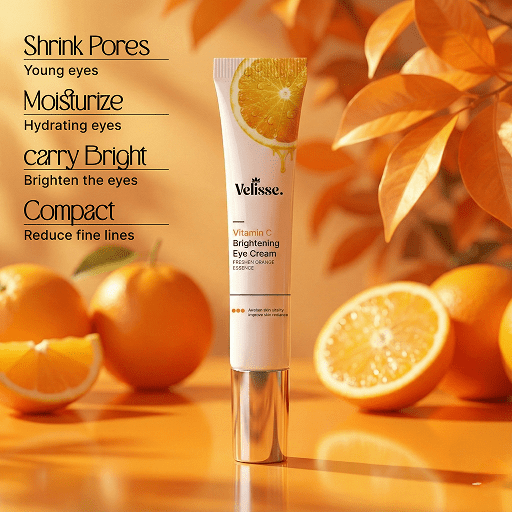 Vitamin C Eye Cream - Brightening, Hydrating & Anti-Dark Circle Eye Treatment - Velisse -