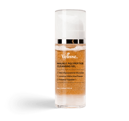 Walnut Polypeptide Cleansing Gel - Gentle Exfoliating & Nourishing Facial Cleanser - Velisse -